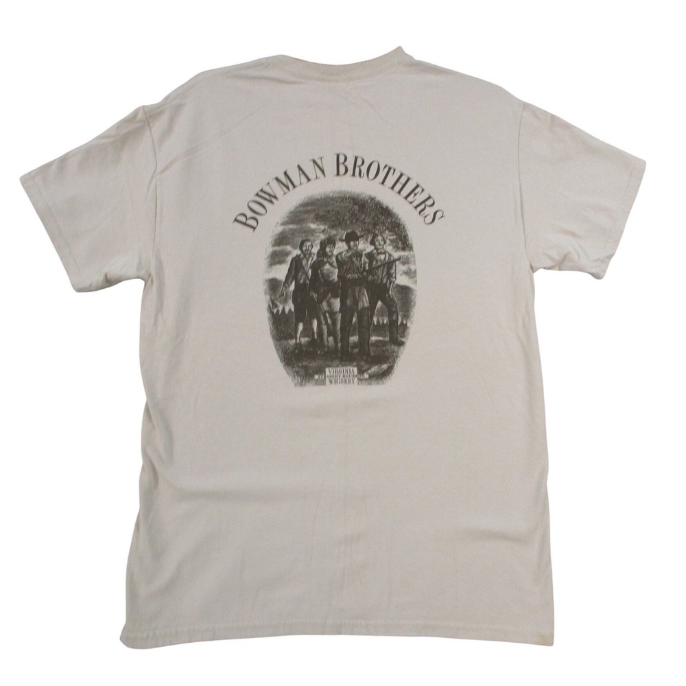 Bowman Brothers Distillery Virginia Bourbon Whiskey Graphic T-Shirt Mens M